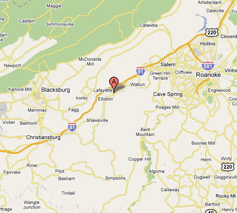 Our location in Southwest Virginia