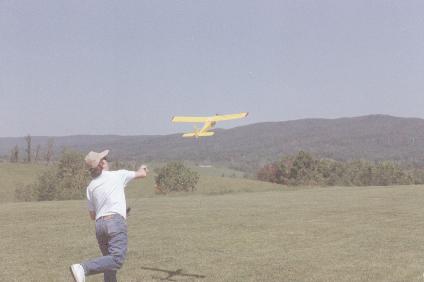 Throwing plane for takeoff