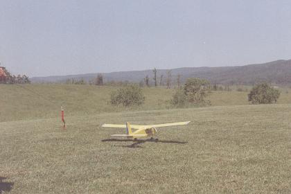 plane prepared for takeoff